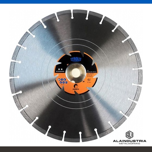 [205727] DISCO DIAMANTADO CONCRETO Ø350mmx50-25,4mm TYROLIT STANDARD