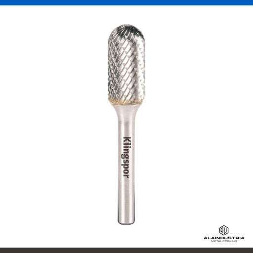 [200537] FRESA CILINDRICA CON CABEZA ESFERICA 12.7x19mm DENTADO:6 KLINGSPOR HF100C