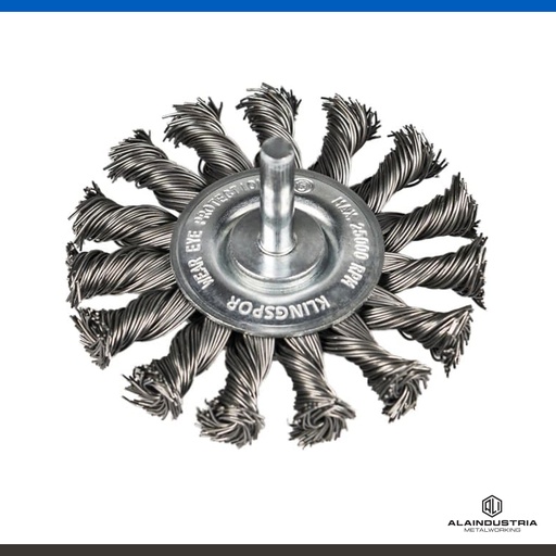 [200759] CEPILLO CIRCULAR TRENZADO CON VASTAGO ACERO Ø75 x 12 x 6 KLINGSPOR BRS 600 Z