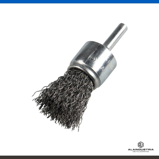 [200761] CEPILLO DE PINCEL RIZADO CON VASTAGO ACERO Ø25 x 6 KLINGSPOR BPS 600 W