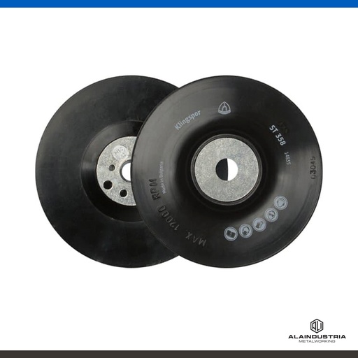 [201191] SOPORTE LISO FLEXIBLE PARA DISCO DE FIBRA GRANOS FINOS Ø180mm - M 14 KLINGSPOR ST 358